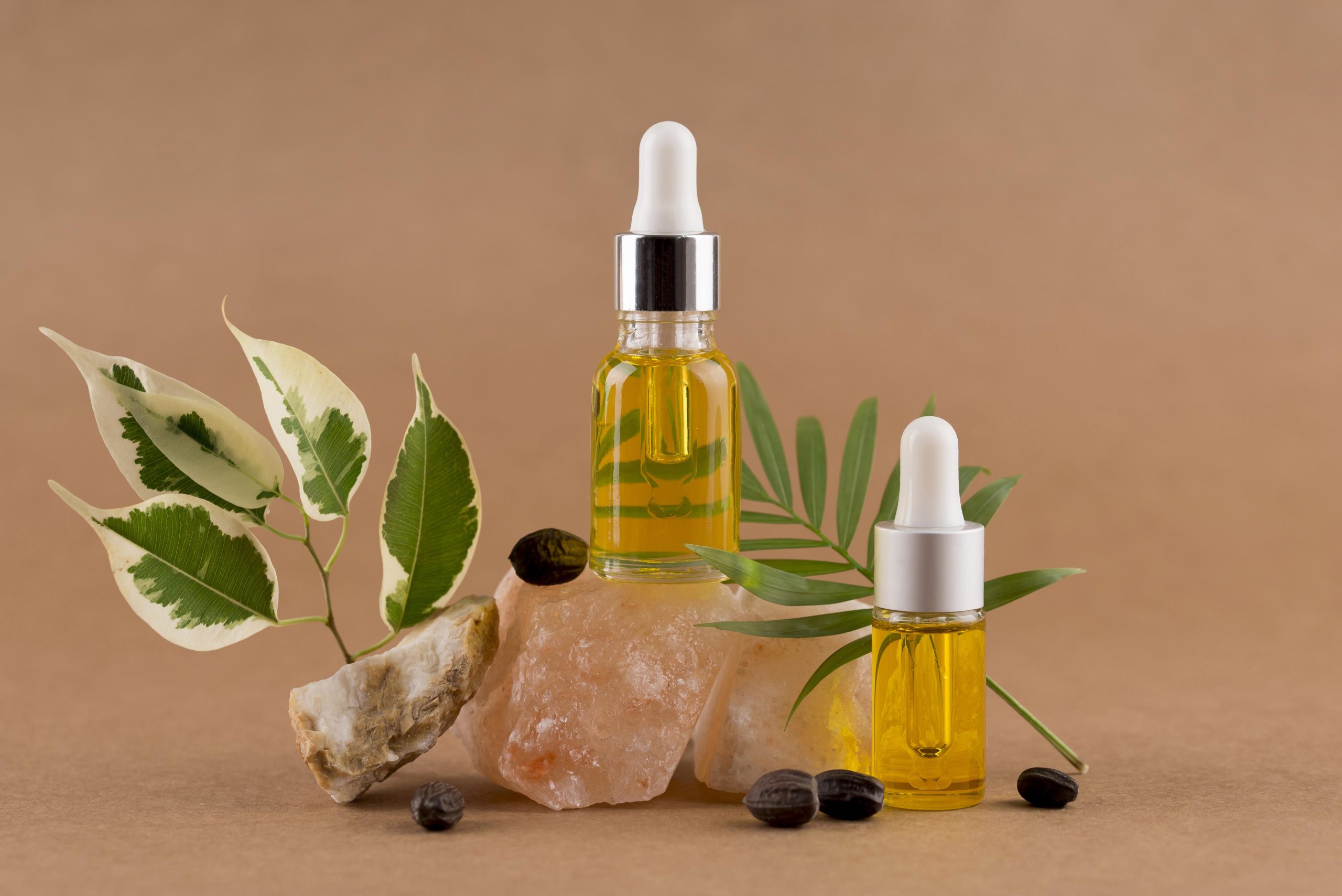 assortment jojoba oil dropper